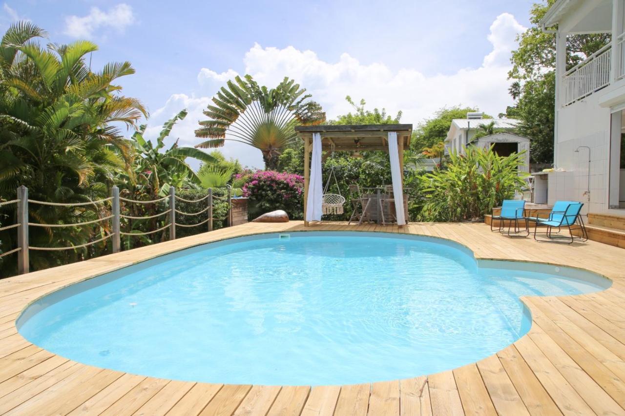 L Orchidee Bleue, Bas De Villa, Vue Mer, Piscine Privee Sainte-Anne  Bagian luar foto