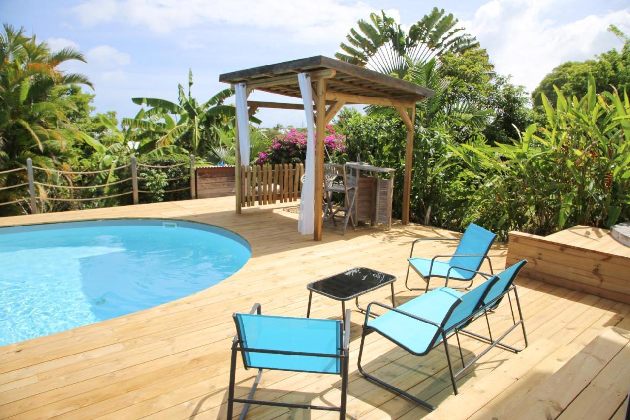 L Orchidee Bleue, Bas De Villa, Vue Mer, Piscine Privee Sainte-Anne  Bagian luar foto